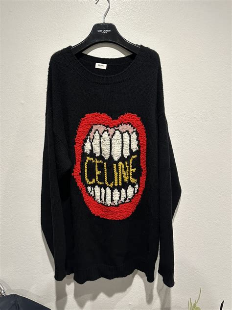 SS21 Celine Mouth Lips Oversized Sweater Smile Logo 2021 Kid